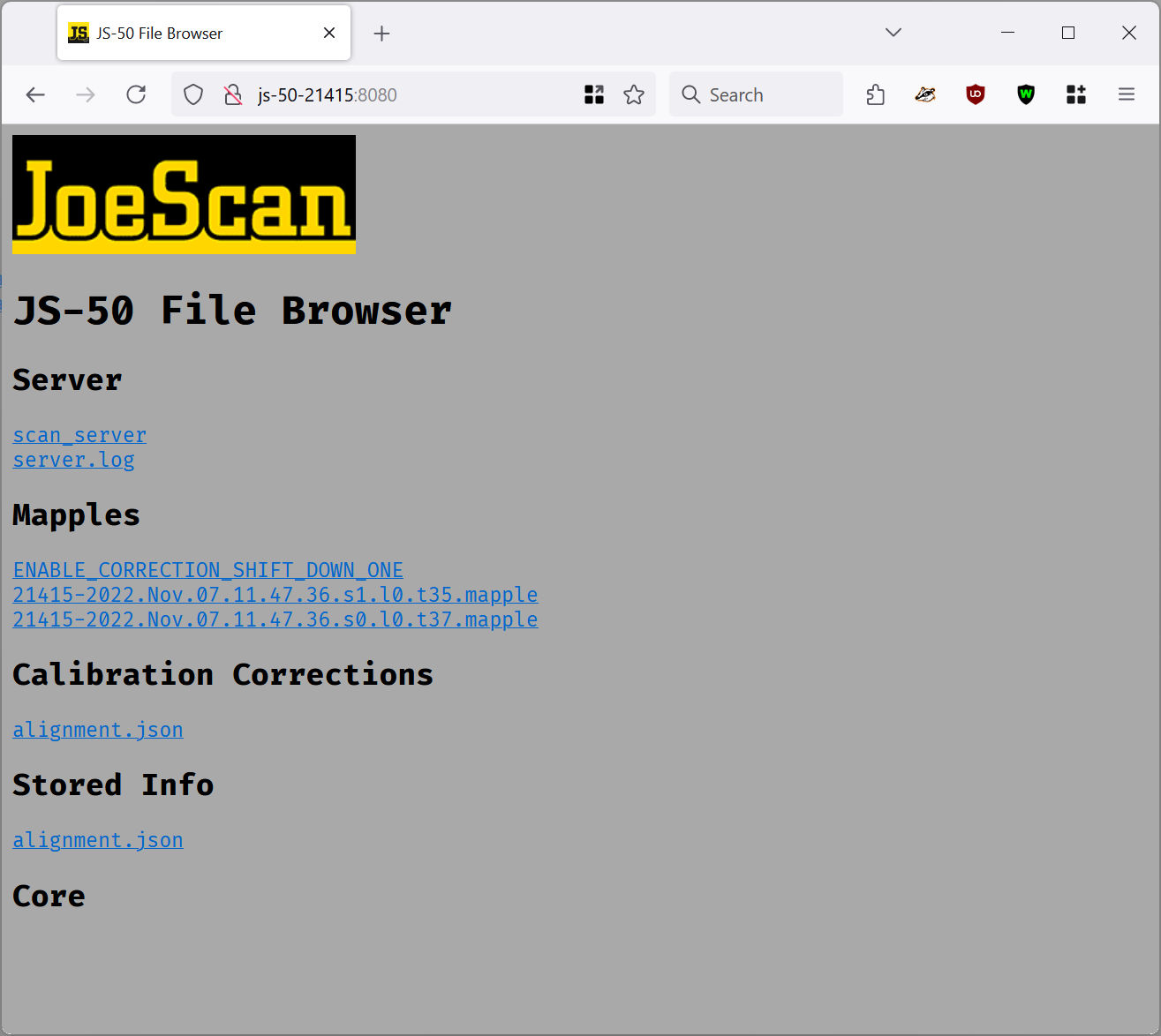 Server Page Example