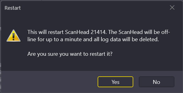 Restart Confirmation
