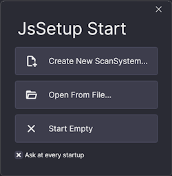 Start Dialog